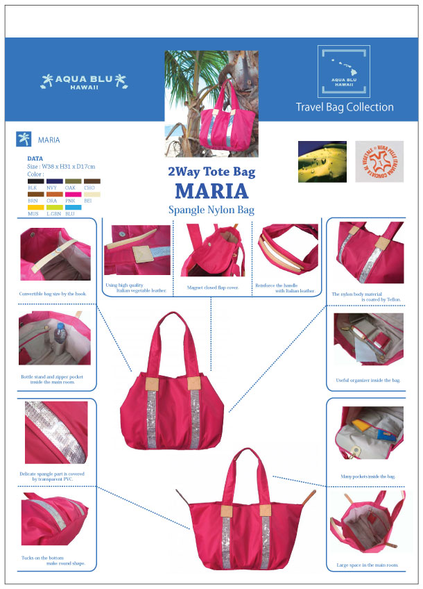 Linea :MARIA | AQUA BLU - Hawaii